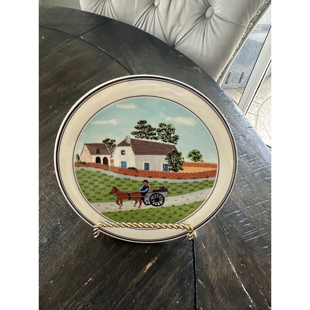 Villeroy & Boch Design Naif Bread Butter Plate Laplau 1 Horse Turkey Farmhouse